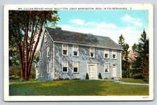 Postcard W.M. Cullen Bryant House, Built 1759, Great Barrington, MA, Berkshires picture