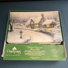 DaySpring Thomas Kinkade Christmas Cards Painter Of Light 2005 16/17 Envelopes picture