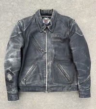 RARE Vintage Distressed Harley Davidson Detroit Jacket picture