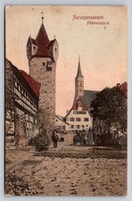 Herzogenaurach Fahrleinsturm Germany Postcard Early 1900s Bavarian Town picture