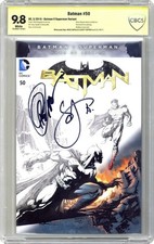 Batman #50E Daughtry Fade Variant CBCS 9.8 Witnessed Sig Capullo/ Snyder 2016 picture
