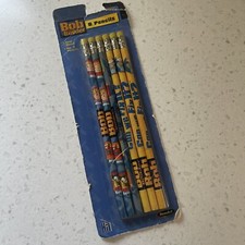 Bob the Builder Real Wood No. 2 Pencils 2001 Rose Art NIP Construction Office picture