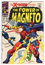 X-Men 43 1968 Marvel Comics VG+ 4.5 Magneto Cyclops Marvel Girl Scarlet Witch picture