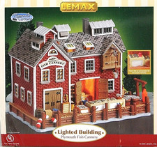 LEMAX FISH CANNERY PLYMOUTH CORNERS CHRISTMAS VILLAGE -- picture