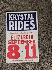 Vintage Krystal Rides Carnival Poster picture