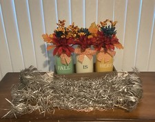 10 VTG Aluminum Silverline Christmas Tree Branches Pom-Pom Replacements 18” picture