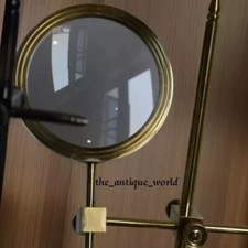 Antique Brass Magnifying Lot Of 3 Nautical Fully With Stand Brass Gift picture
