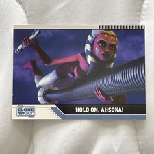 2008 Topps  Star Wars The Clone Wars Card #70 HOLD ON, AHSOKA K135 picture
