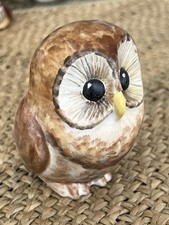 vintage hand-painted ceramic owl figurine signed by Marcel Guillot of France picture