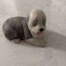 Vintage Charmstone-Shaggy Dog Figurine- Stone- 4