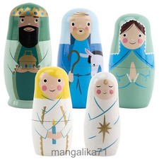 Set of 5 Nativity Nesting Dolls - picture