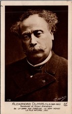 Alexandre Dumas fils G. Nadar Photo Postcard La Dame aux Camélias 1916 France picture