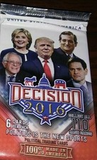2016 Decision Election Political (1) Pack 6 cards 🔥 Possible Trump Signature? picture