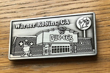 Buc-ee's Souvenir Magnet - Warner Robins, Georgia - Pewter 1.5 x 3.0 in - New picture