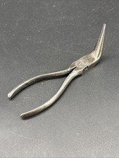Vintage UTICA Tools 6” Bent Curved Needle Nose Pliers 888-6 USA picture