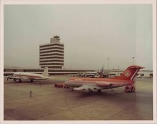 AEROPERU F-28 OB-R-1020 AIR PANAMA DC-6 AEROLINEAS ARGENTINAS B707 VINTAGE PHOTO picture
