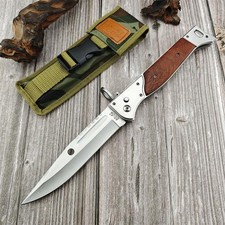 13'' AK 47 CCCP Pocket Knife with Slide Safety Lock,Portable Utility Fold picture