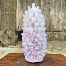23.8 lb  Large lavender Quartz Crystal Cluster Tower Point Mineral Decor picture