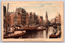 Antique Netherlands Postcard AMSTERDAM Binnen Amstel Met Munt 1910 picture