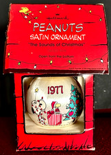 1977 Hallmark Satin Xmas Ornament Peanuts Gang: Snoopy, Charlie, Lucy, Linus picture