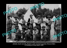 Adelaide South Australia The Sa Mounted Rifles c1899 Old Large Historic Photo picture