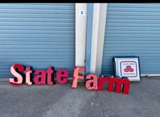 Vintage State Farm Insurance channel letters sign 9ft long 18
