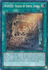 WANTED: Seeker of Sinful Spoils RA03-EN074 Secret Rare 1st Ed picture