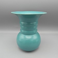 1930s Cowan Pottery Lakeware Green-Glazed Art Deco Vase picture