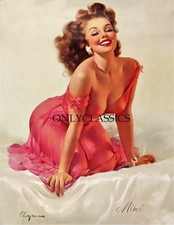 1956 Gil Elvgren Pin-Up Print Brown & Bigelow Ravishing Sexy Glamour Girl Mimi picture