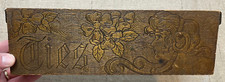 Antique Victorian Ties Wooden Box Decor Fashion Clothes Primitive Collectible picture