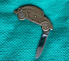 VINTAGE TAYLOR CUTLERY VW BEETLE CAR FOLDING POCKET KNIFE JAPAN 1981 picture