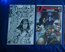 UNNATURAL ORDER #1- 1:100 MARIA WOLF BW VARIANT- VAULT and Webstore exclusive picture