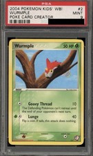 Pokemon 2004 Kids WB Promo Wurmple 002/005 PSA 9 Regular English HP 50 picture