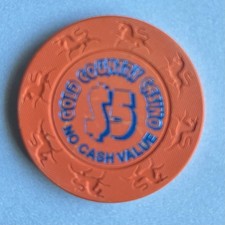 $5 Gold Country, Oroville, CA - Vintage Indian Blackjack Bonus Chip (RARE) picture