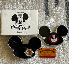 Brand New 1955 Disney Mickey Mouse Club Anniversary Watch Tin w/ Certificate picture