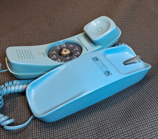 VTG Lt Blue Trimline Bell System By Western Electric Rotary Dial Phone- UNTESTED picture