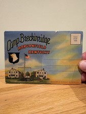 Camp Breckinridge Postcard Folder Morganfield Kentucky - 1950's picture