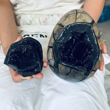 7.7LB Natural Dragon Septarian Geode Quartz Cluster Crystal egg Healing picture