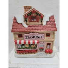 Homco Christmas Village Florist #5603 1995 VTG picture