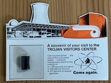 Vintage 70s Trojan Nuclear Power Plant Souvenir, Rainier Oregon, Simulated Fuel picture