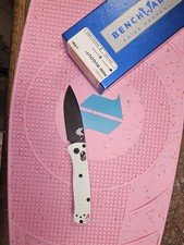 Benchmade 533BK-1 Mini Bugout Folding Knife White Grivory Handle S30V Blade USA picture