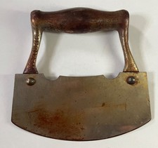 Vintage 19th century Antique chopper/rocking dough knife. CF Mfg. Co. picture