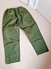 Vintage British Army Waterproof Trousers Northern Ireland Belstaff Overtrousers picture