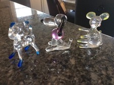 Three vintage Lucite plastic figurines picture