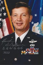 Charles DeBellevue signed 4x6 photo Vietnam War Ace Pilot Rare COA LOOK picture