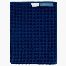 KOSMU Luxury Japanese Cotton Waffle Bath Hand Towel, Ocean Blue, 32