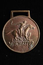 KAPPYSCOINS G8091  WINCHESTER WATCH FOB 35MM GALLOPING HORSE AND RIDER picture
