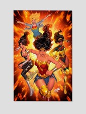 Wonder Woman DC Trinity Team-Up Giclee Print Poster 11x17 DC Comics Wall Art picture