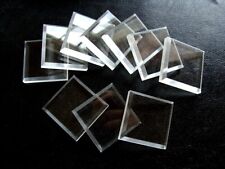 5 Clear Square Mineral Display Bases   1 “ picture