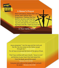 240 PCS Gospel Tracts Plan of Salvation Card Roman Road Bible Bookmarks Christia picture